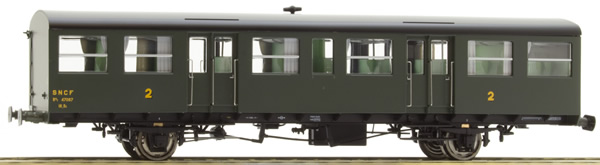 REE Modeles VB-245 - French SNCF Southwest Car, little gutters, modern lantern holder, Hihg roof Era III B